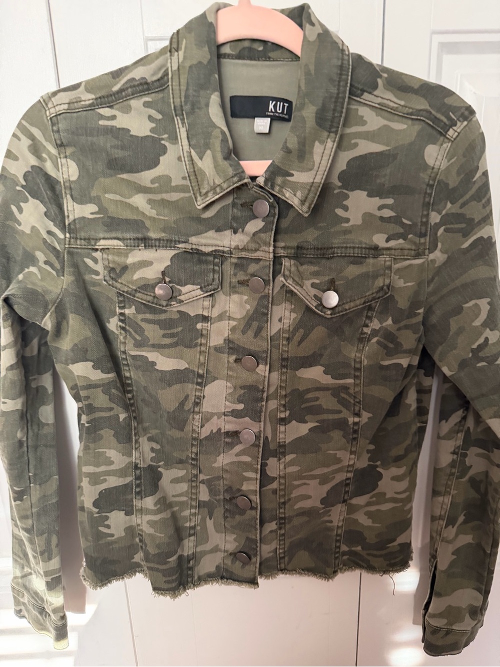 Kut from the Kluth Camo Denim Jacket - Size: Medium